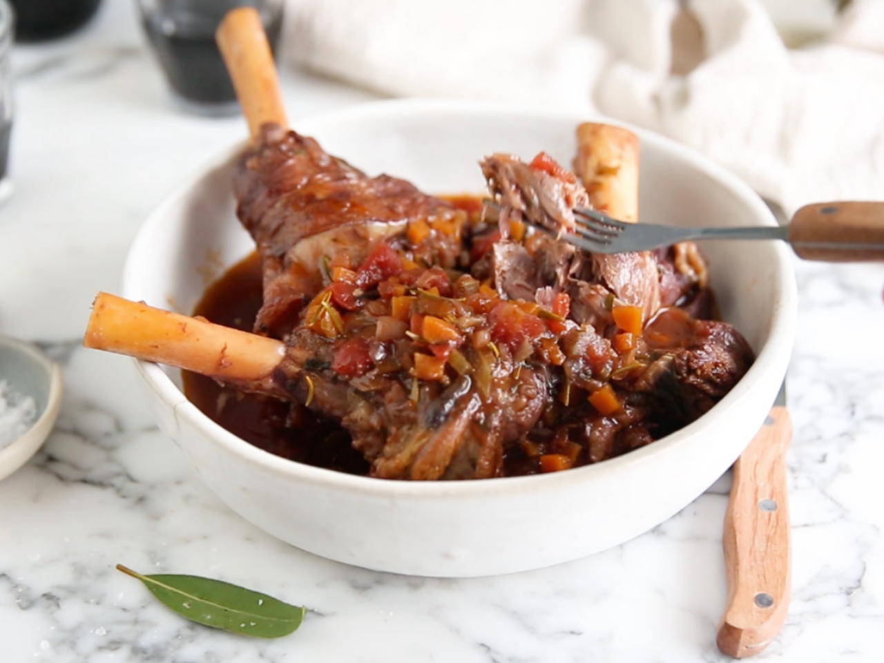 Lamb Shanks with Red Wine, Rosemary & Bay Leaves Recipes Instant