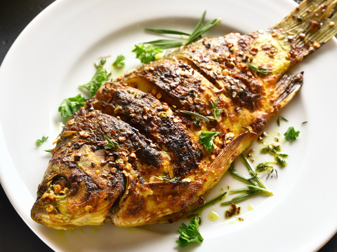 Air Fryer Line Fish with Garlic Lemon and Pepper, Recipes